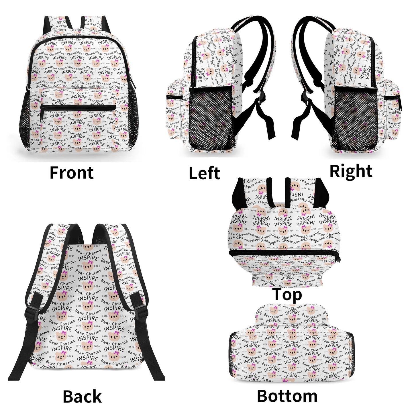 11 Inch Cute All-Over-Print Daypack Backpack