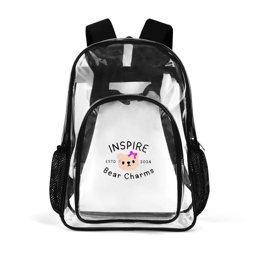 Large 17 Inch Clear Bag PVC See Through Transparent School Backpack