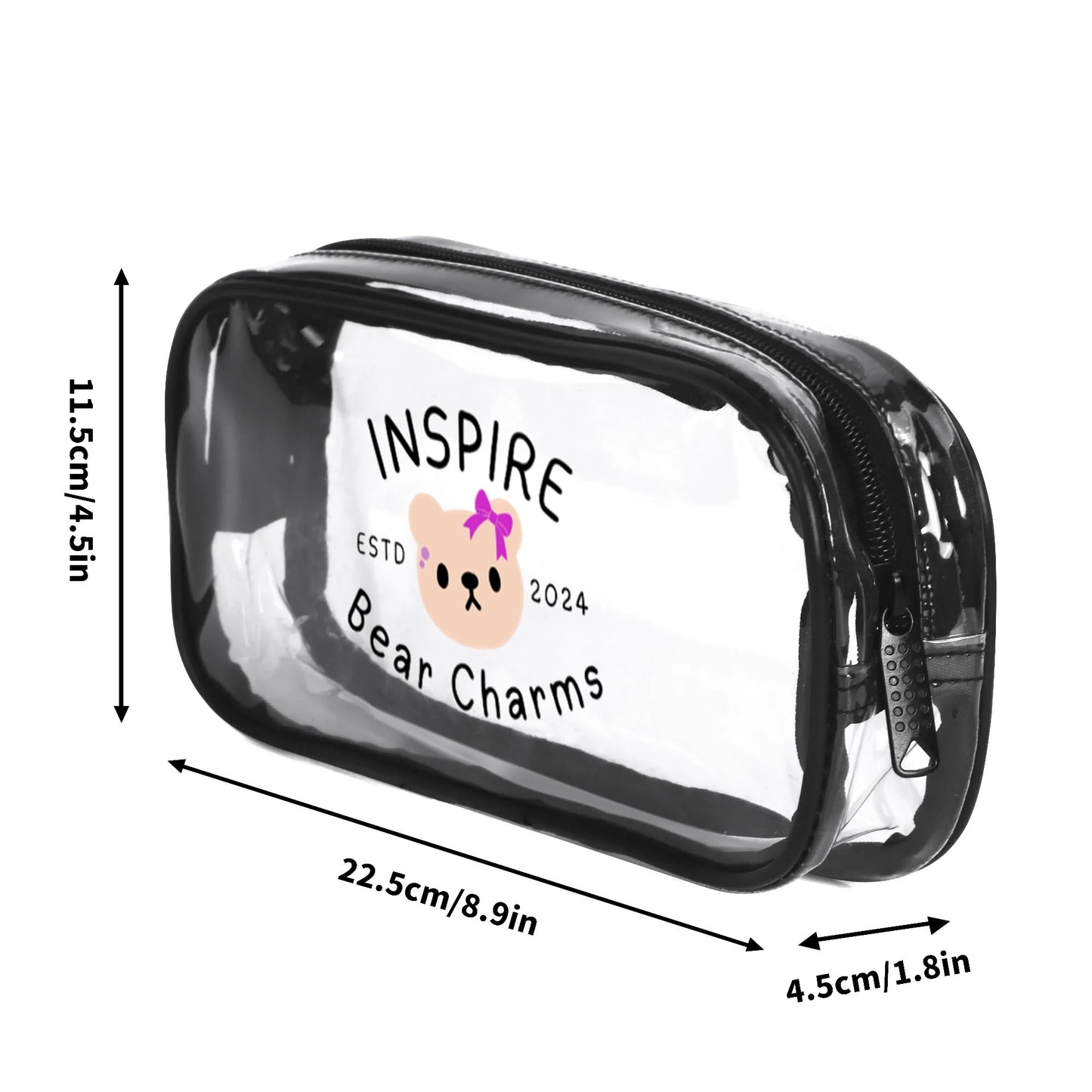 Clear Transparent Custom Pencil Case(Single-Sided Print)