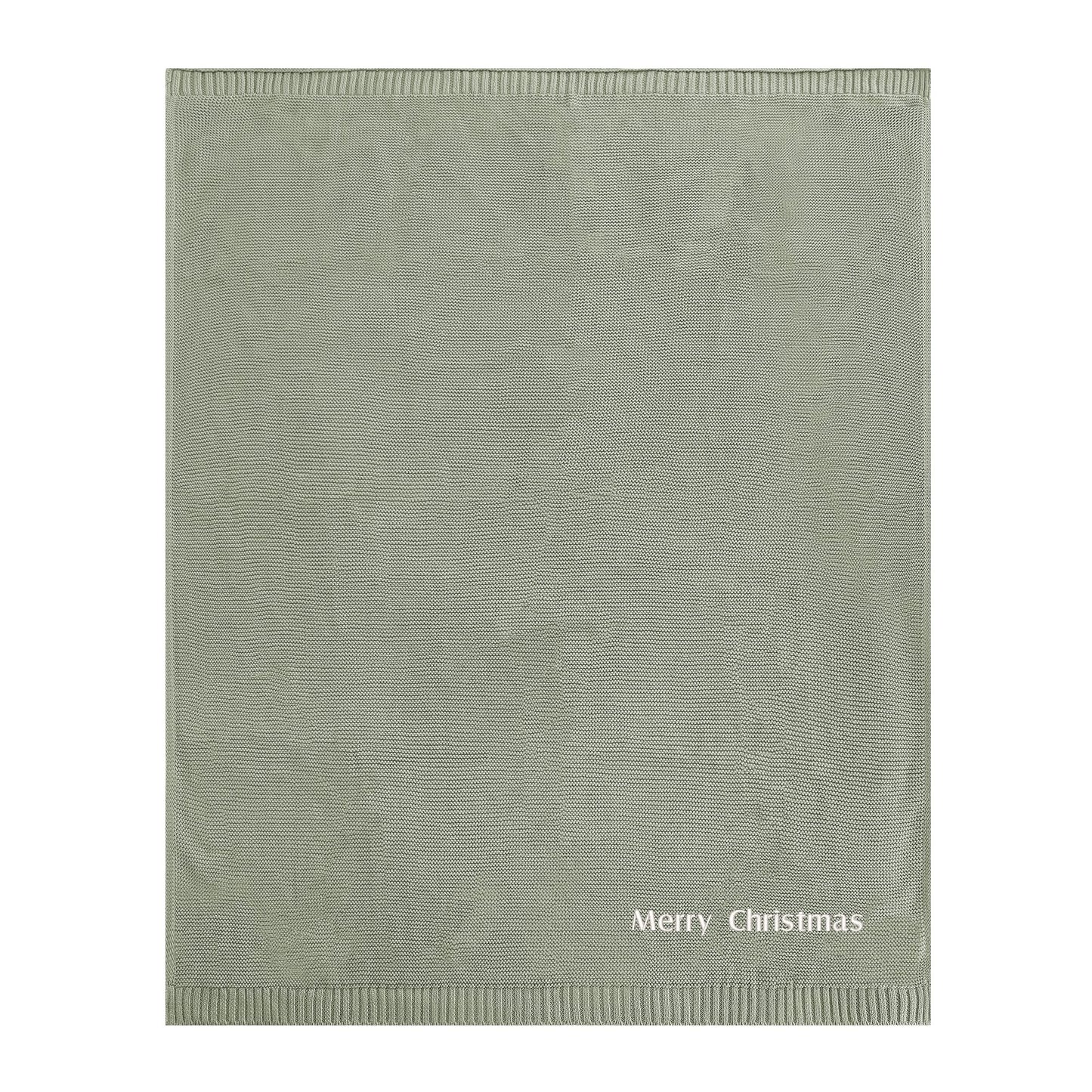 Merry Christmas Cotton Blanket 80X100cm