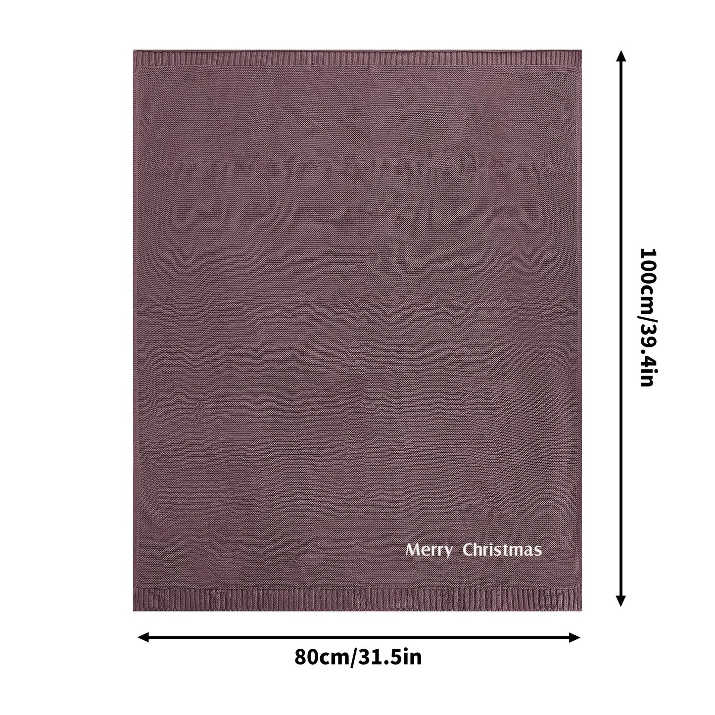 Merry Christmas Cotton Blanket 80X100cm