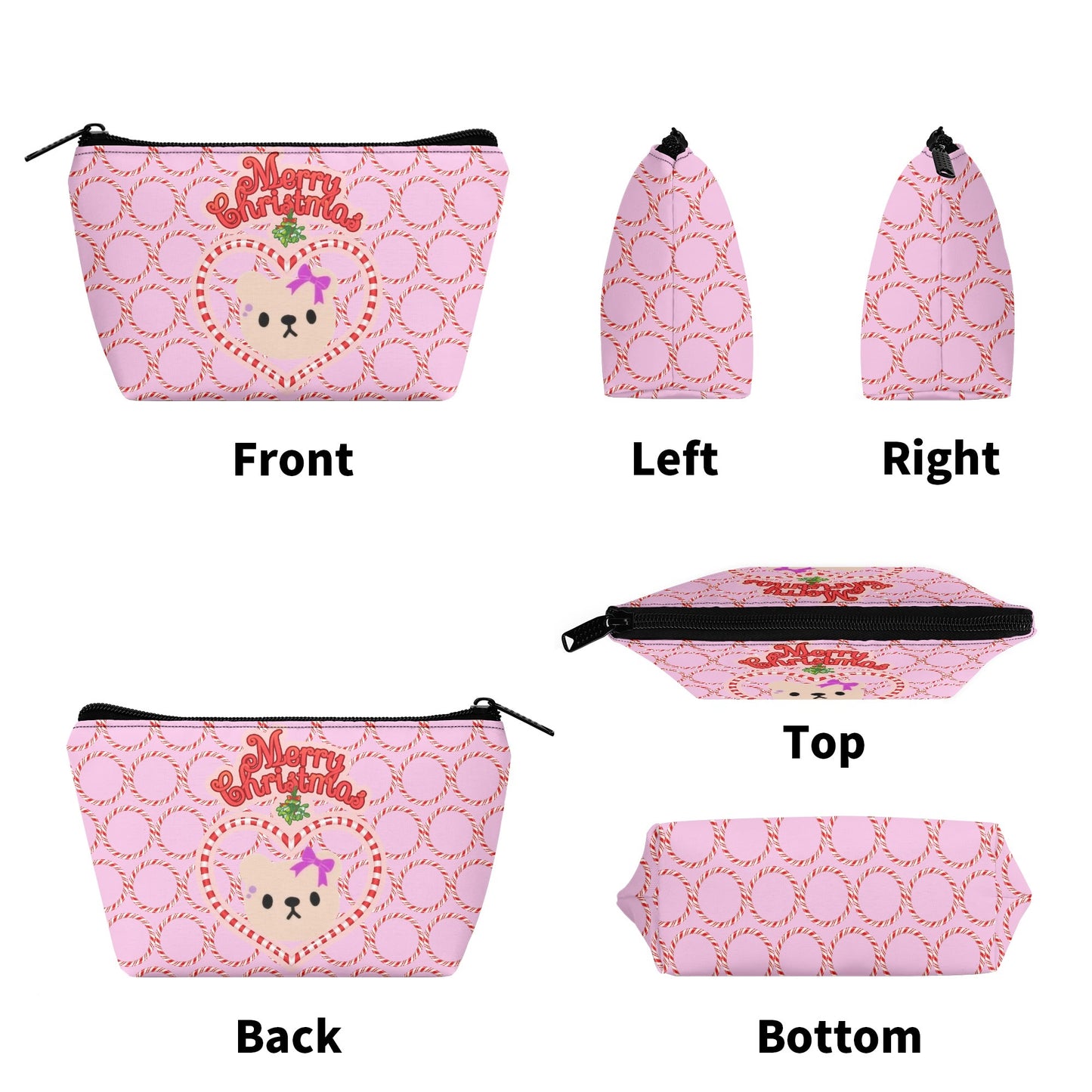 Girls 300D Zipper Wristlet Bag