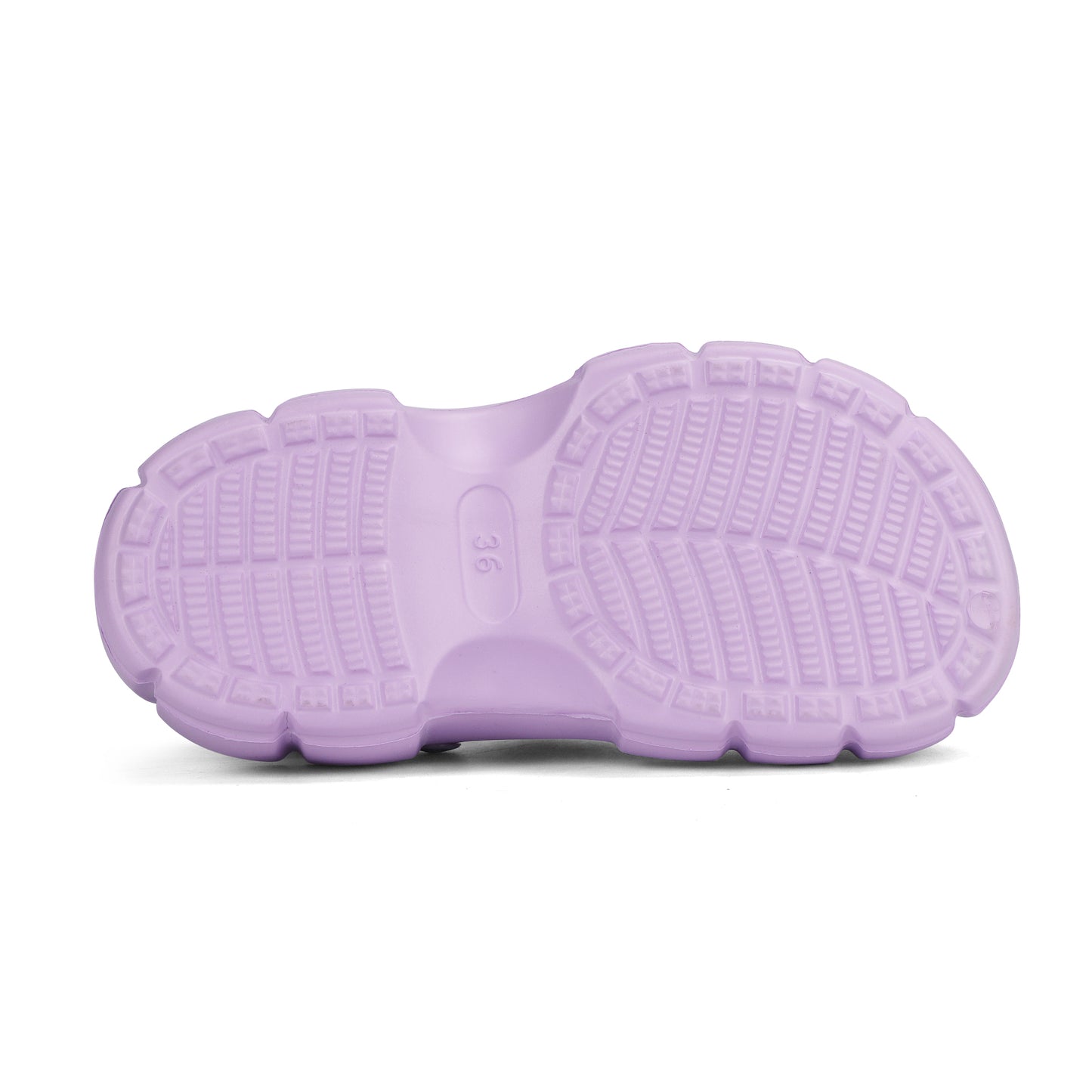 Womens Purple EVA Sole Bling Clogs with Custom Name Logo