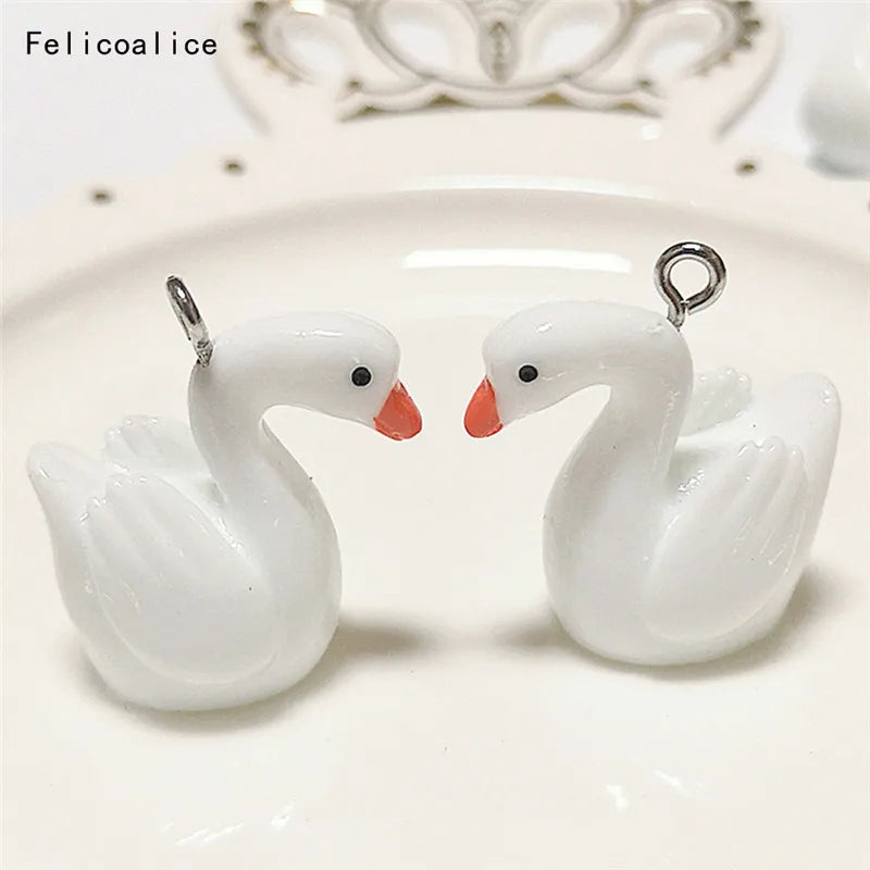 10pcs Cows Resin Earring Charms