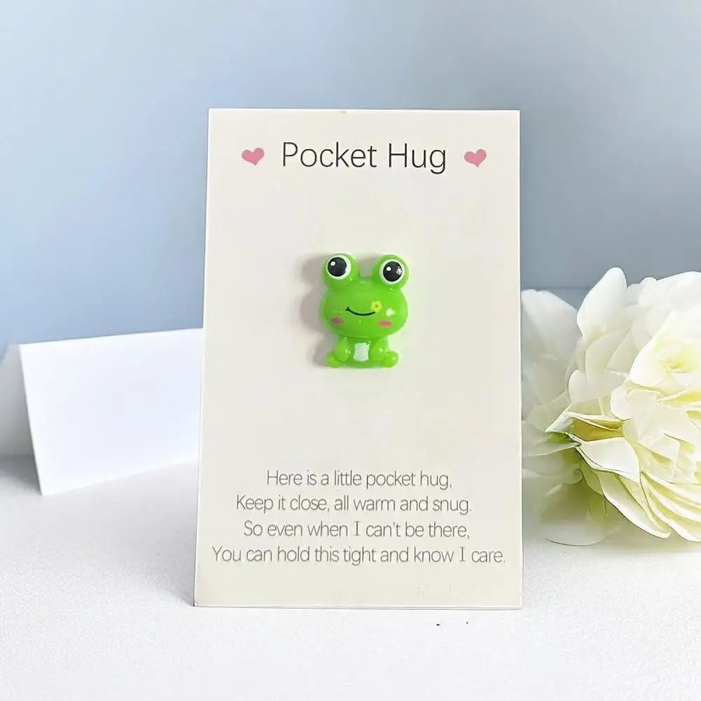 Cute Little Heart Pocket Hug, Decorated Pocket Hug With Encouragement Card, Special Birthday, Wedding, Party, Valentine's