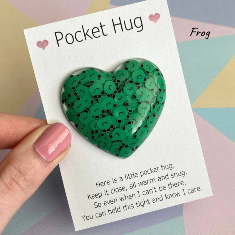 Pocket Hug Heart With Greeting Card Pocket Hug Cards Gifts Hug Miss You Birthday Wedding Valentines Dropship