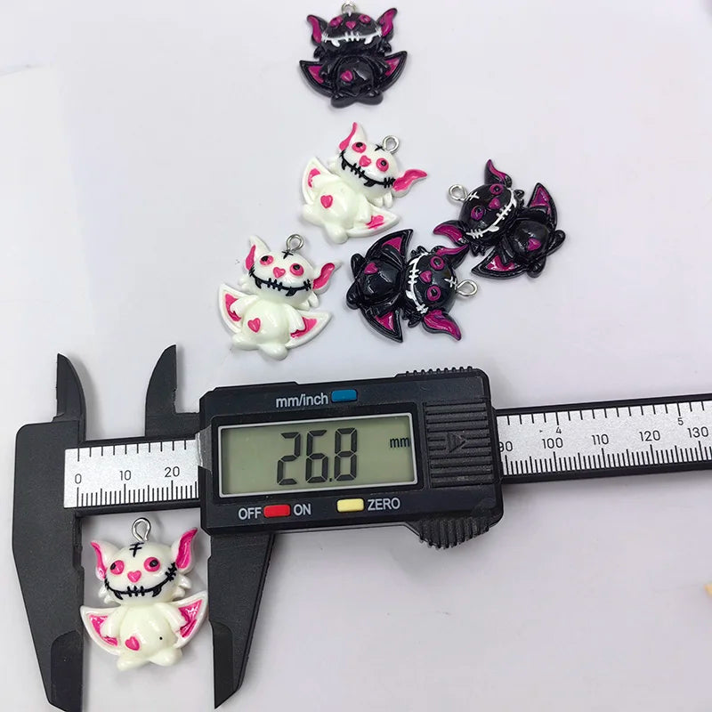 10pcs Halloween Monster Bat Charms