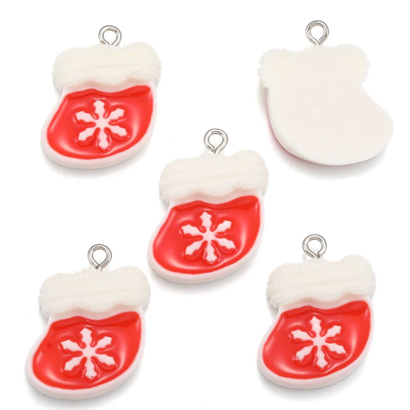 10Pcs Christmas Charms