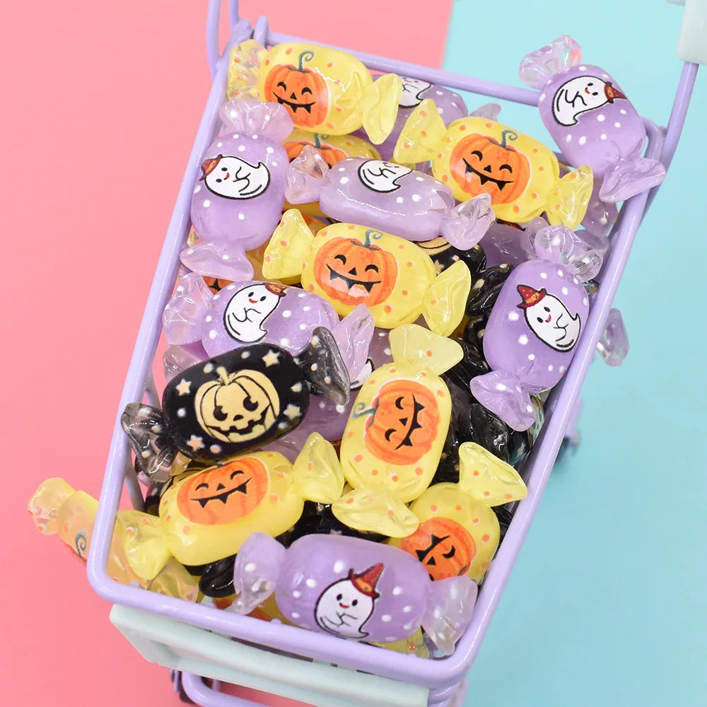 10Pcs Cute Kawaii Halloween Charms