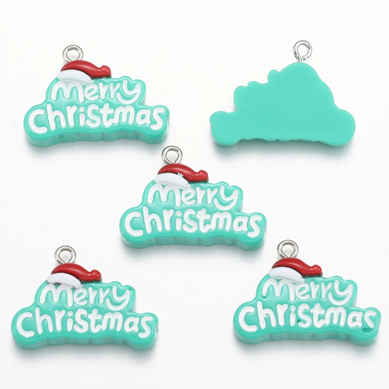 10Pcs Christmas Charms