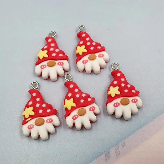 10pcs Kawaii Halloween Ghost Charms for Cute Keychains Necklace Earrings Pendant Accessory Diy Jewelry Making Findings