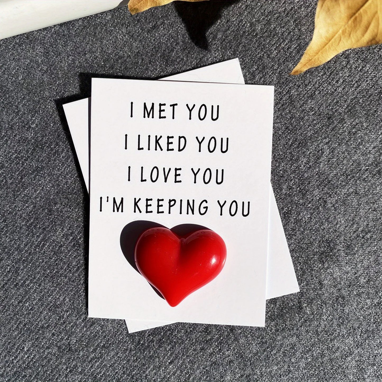 1pc, I Love You, I Am Keeping You Greeting Cards, Love Relationship Cards Gifts,  3D Anniversary Celebration,Pocket Hug Card