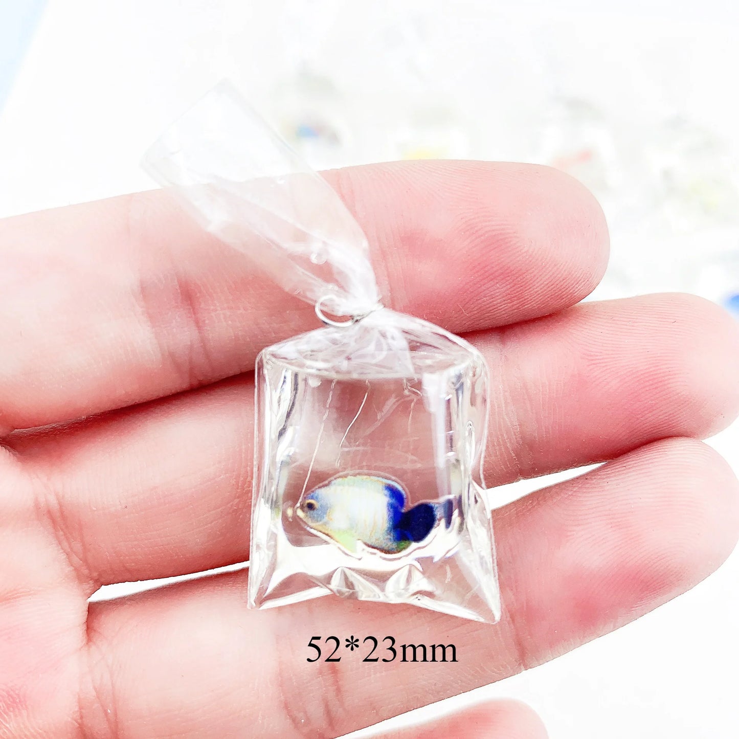 30Pcs Small Goldfish Charms Resin Waterproof Bag Accessories for Making Diy Bracelet Necklace Earrings Keychain Supplies