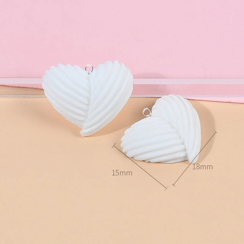 10pcs Kawaii Small Rainbow Heart Resin Charms Pendant Jewelry Making DIY Earrings Keychain Bracelet Patch Fashion Jewelry C820