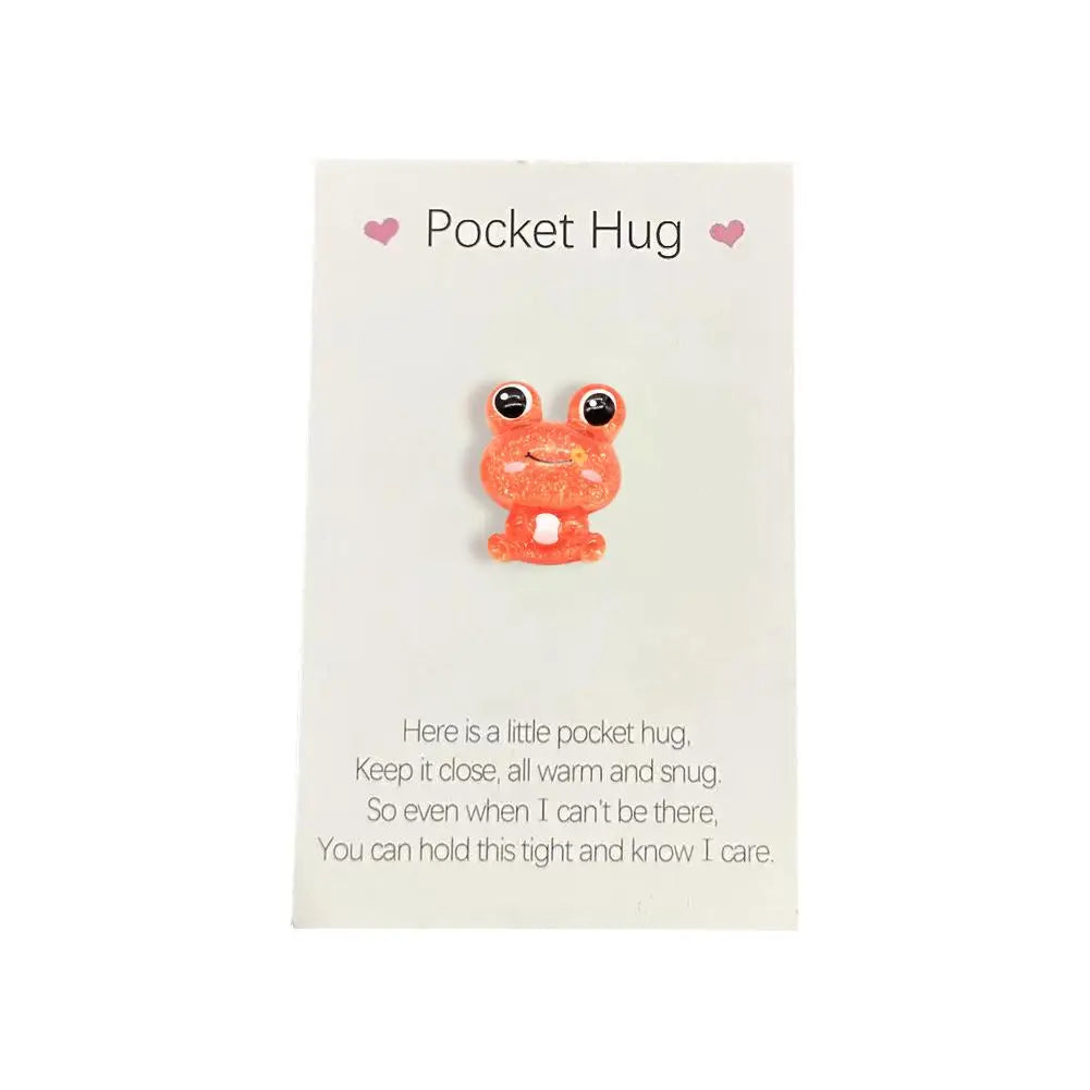 Cute Little Heart Pocket Hug, Decorated Pocket Hug With Encouragement Card, Special Birthday, Wedding, Party, Valentine's