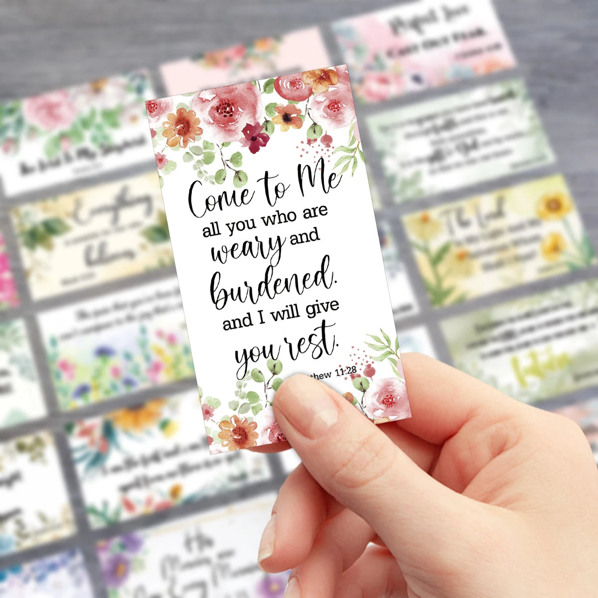 60pcs Prayer Cards,Mini Scripture Cards With Assorted Bible Verses,Christian Religious Sympathy Motivational Cards for Men,Women