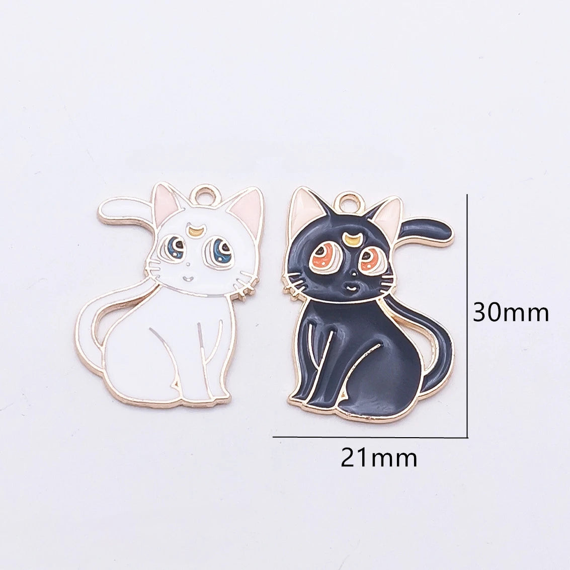 10PcsNew Arrival Cute Cat Charms Alloy Pendant For Making Diy Bracelet Necklace Earrings Keychain Handmade Accessories Supplies