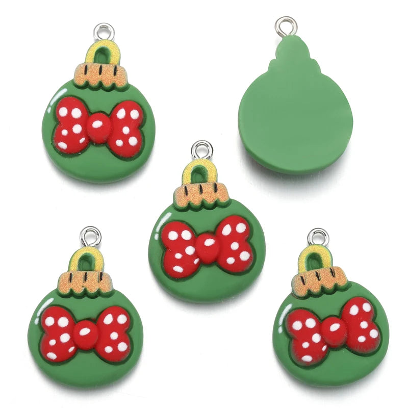 10Pcs Christmas Charms