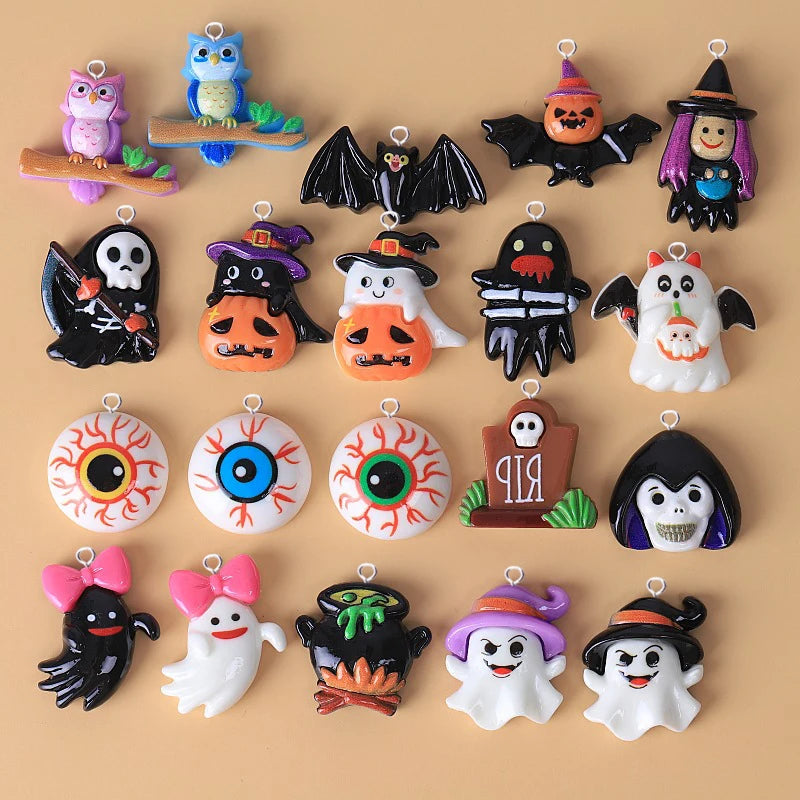 10pcs Halloween Charms