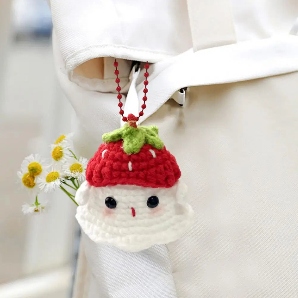 Kawaii Knitten Wool Ghost Doll Halloween Home Decoration Creative Crochet Dolls Pendant Keychain Halloween Party Gift Room Decor