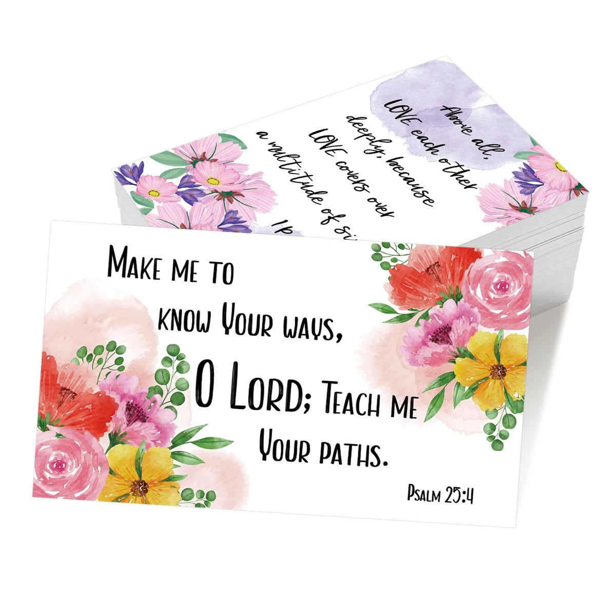 60pcs/pack Floral Bible Verse Cards Prayer Cards for Women Mini Scripture Cards Inspirational Quote Cards Christian Gifts