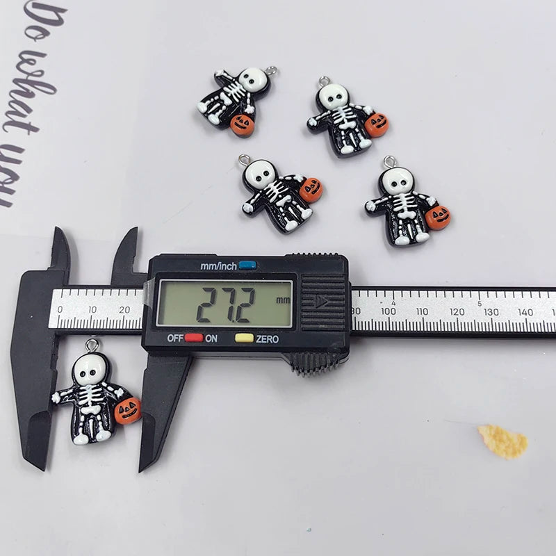 10pcs Halloween Skeleton Pumpkin Charms