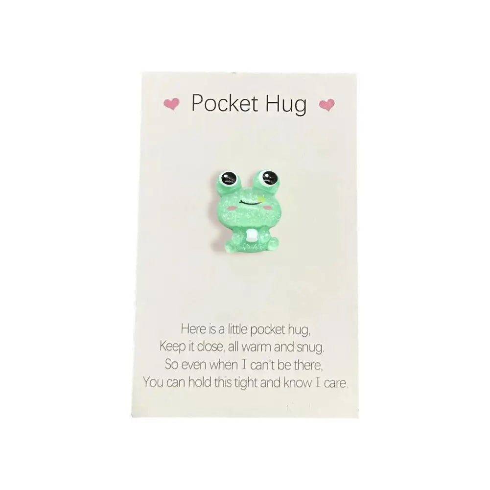 Cute Little Heart Pocket Hug, Decorated Pocket Hug With Encouragement Card, Special Birthday, Wedding, Party, Valentine's