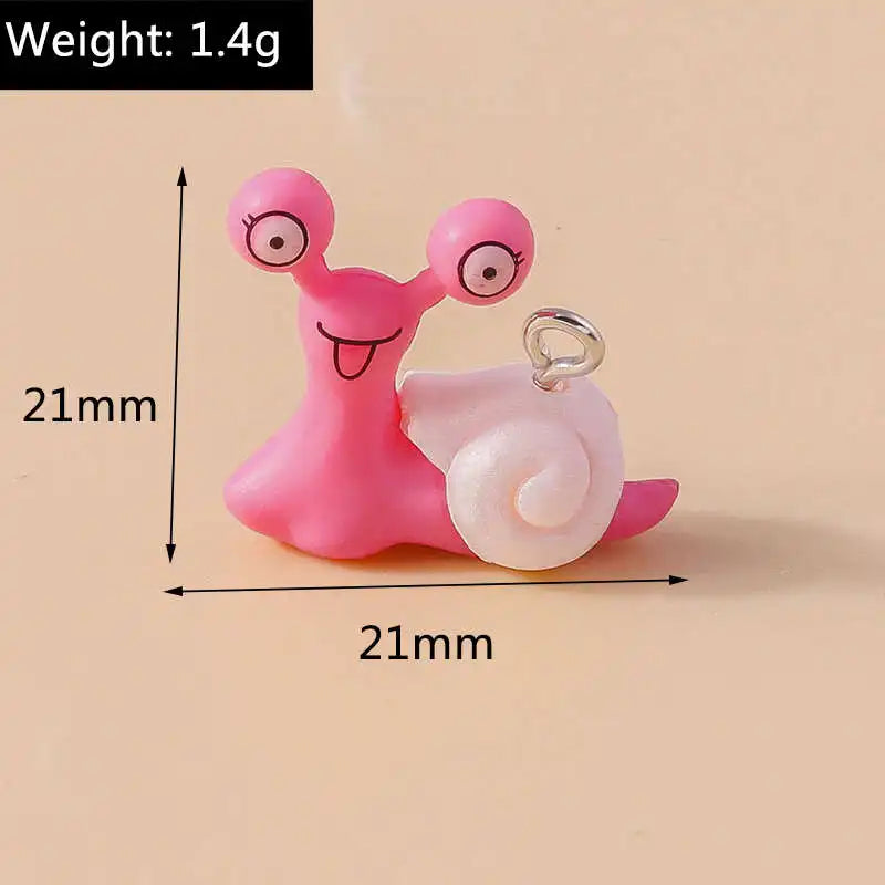 5 pcs Cute Resin Dinosaur Charms Pendants for Jewelry Making Necklace Earrings Bracelet DIY Accessories Supplies