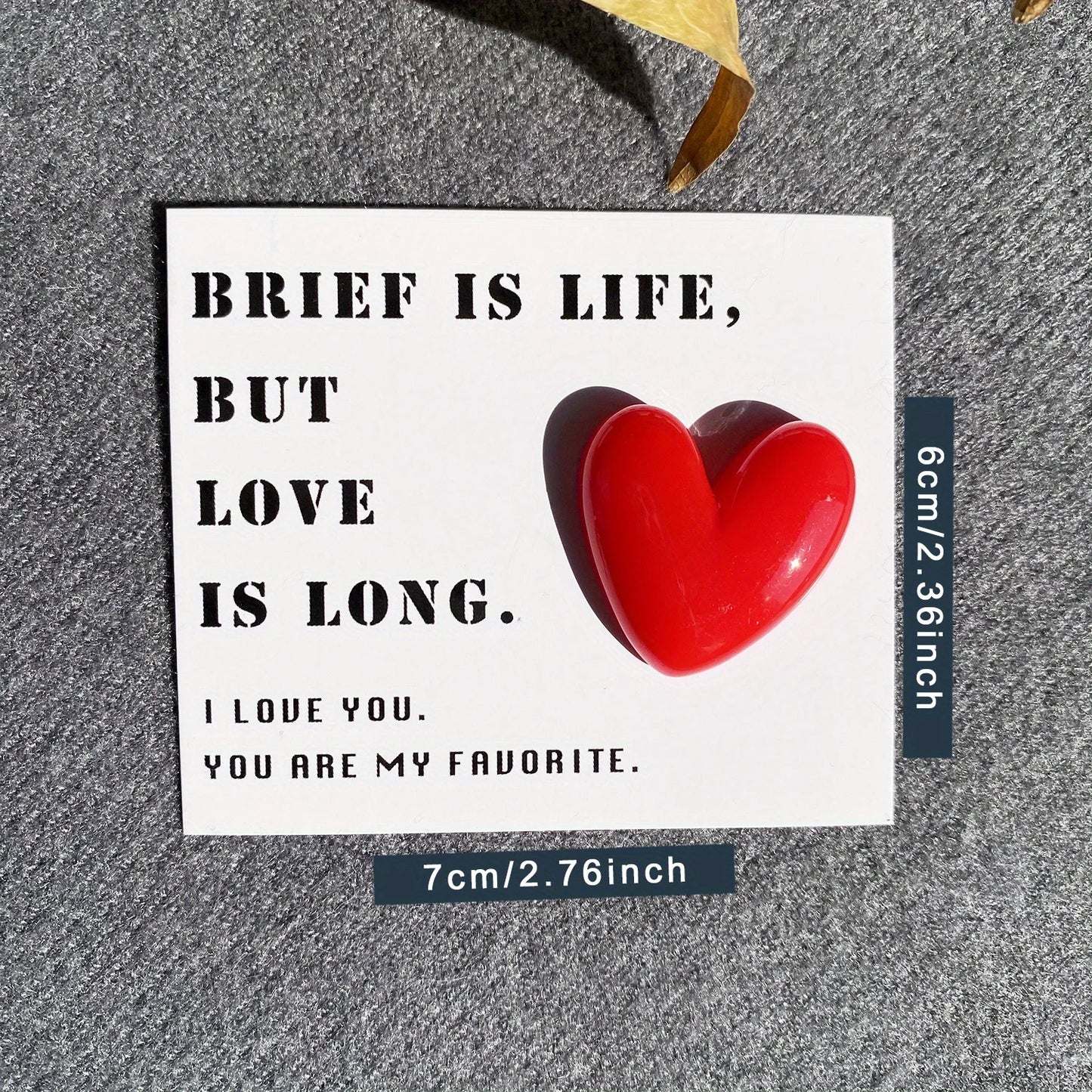 1pc,Anniversary Card, Lifelong Love Card, I Love You Card,3D love heart pocket hug card, Boyfriend Romantic Card,