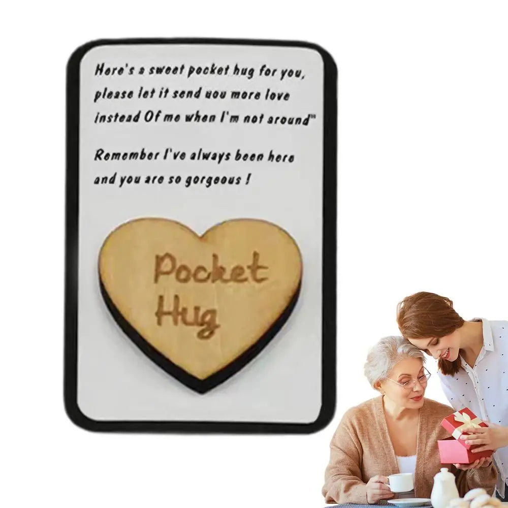 Pocket Hug Heart Pocket Hug With Greeting Cards Pocket Hug Decoration For Mother Father Friend Lover For Dining Room Bedroom