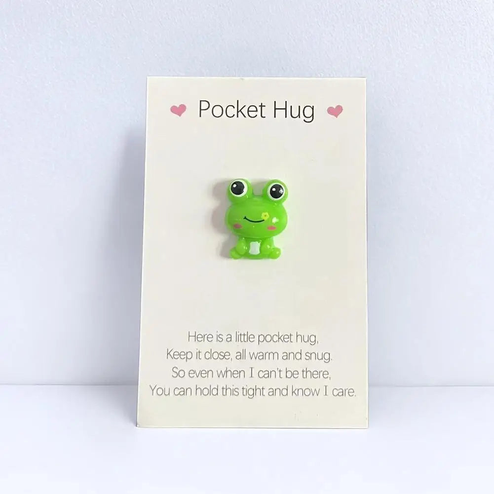 Cute Little Heart Pocket Hug, Decorated Pocket Hug With Encouragement Card, Special Birthday, Wedding, Party, Valentine's