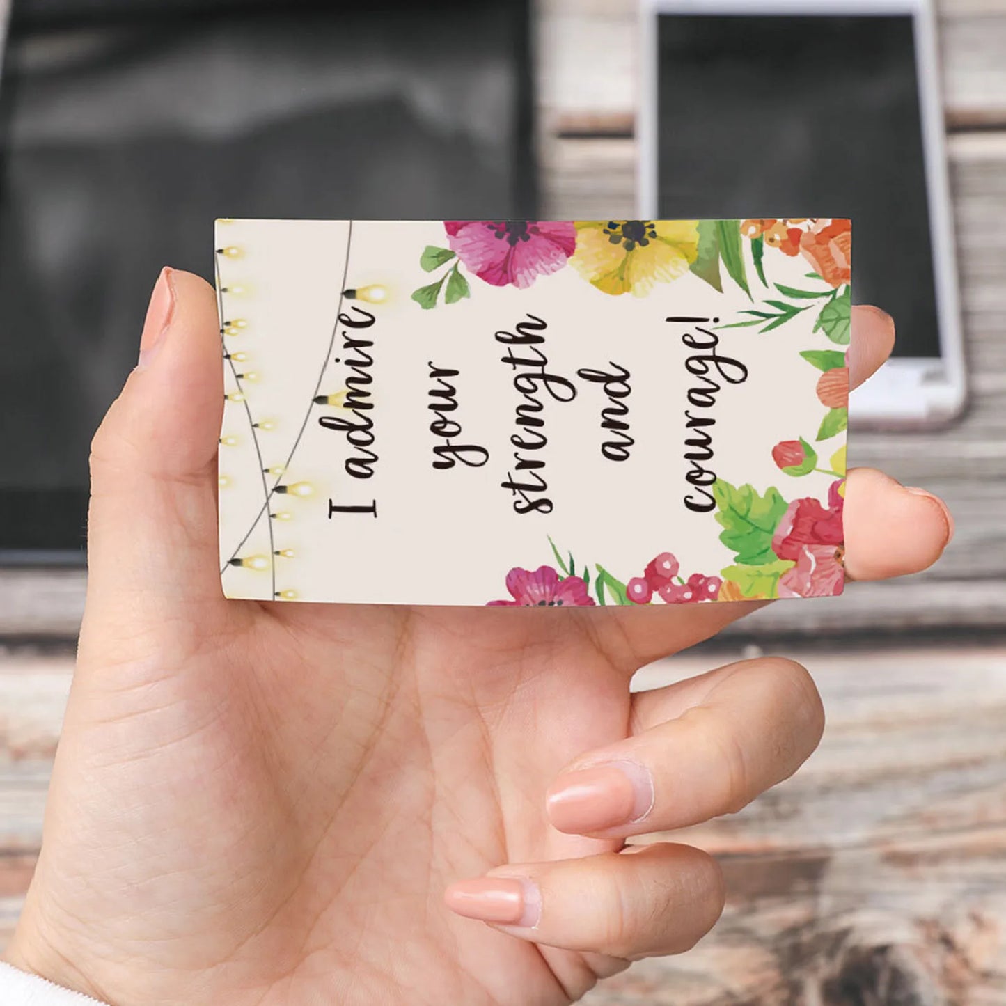 72pcs Unique Motivational Cards Thankful Mini Quote Cards Suitable for Family Friends DIN889