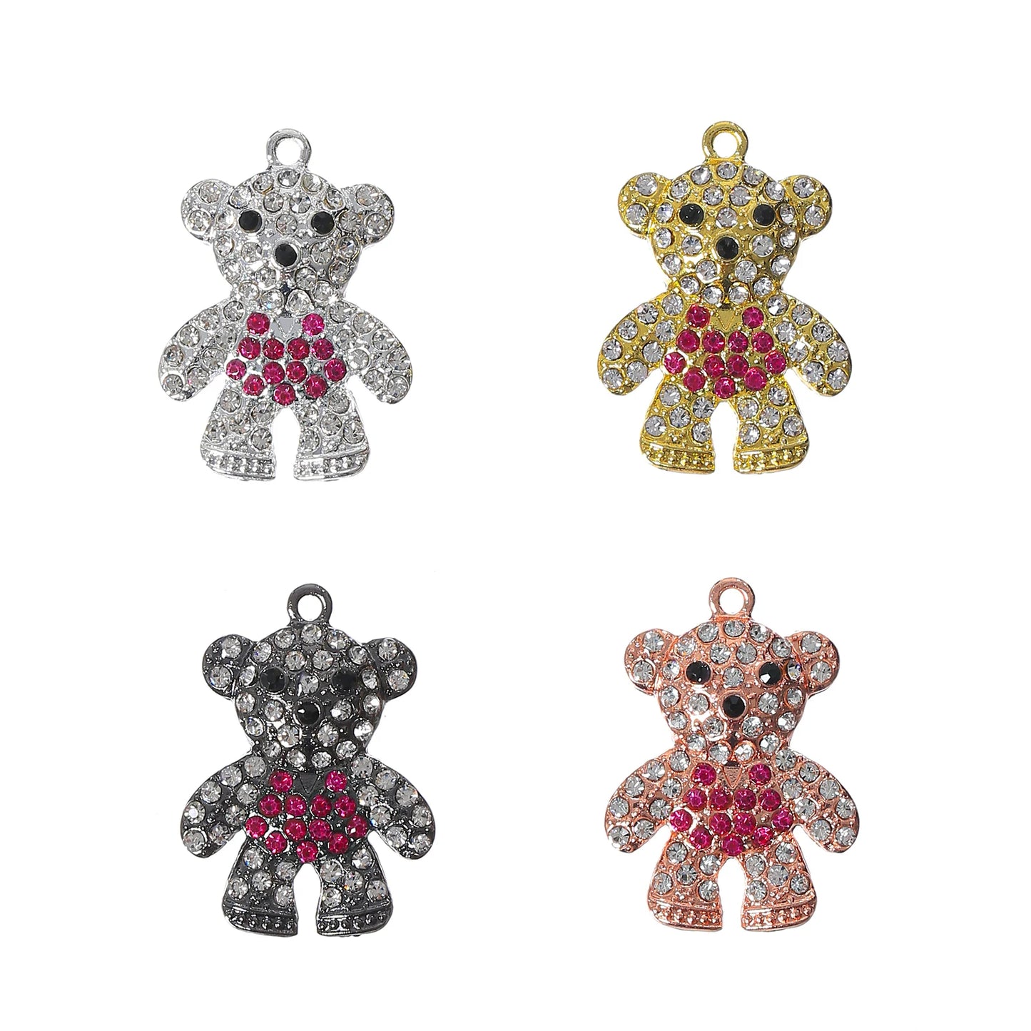 10pcs Alloy Bear Charms