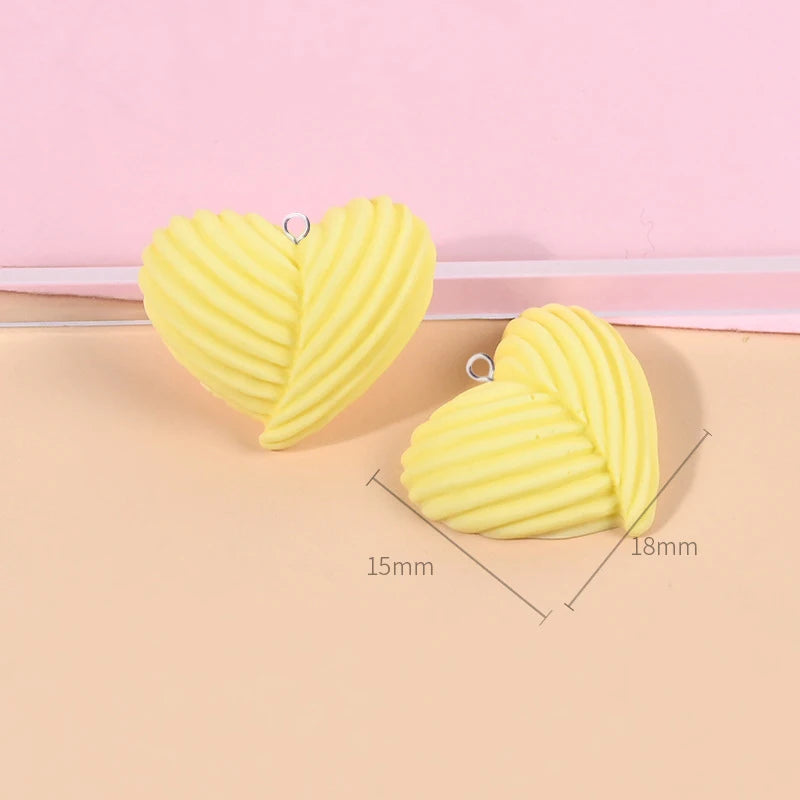 10pcs Kawaii Small Rainbow Heart Resin Charms Pendant Jewelry Making DIY Earrings Keychain Bracelet Patch Fashion Jewelry C820