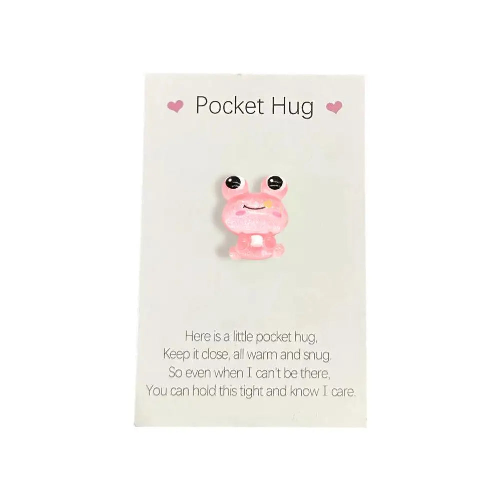 Cute Little Heart Pocket Hug, Decorated Pocket Hug With Encouragement Card, Special Birthday, Wedding, Party, Valentine's