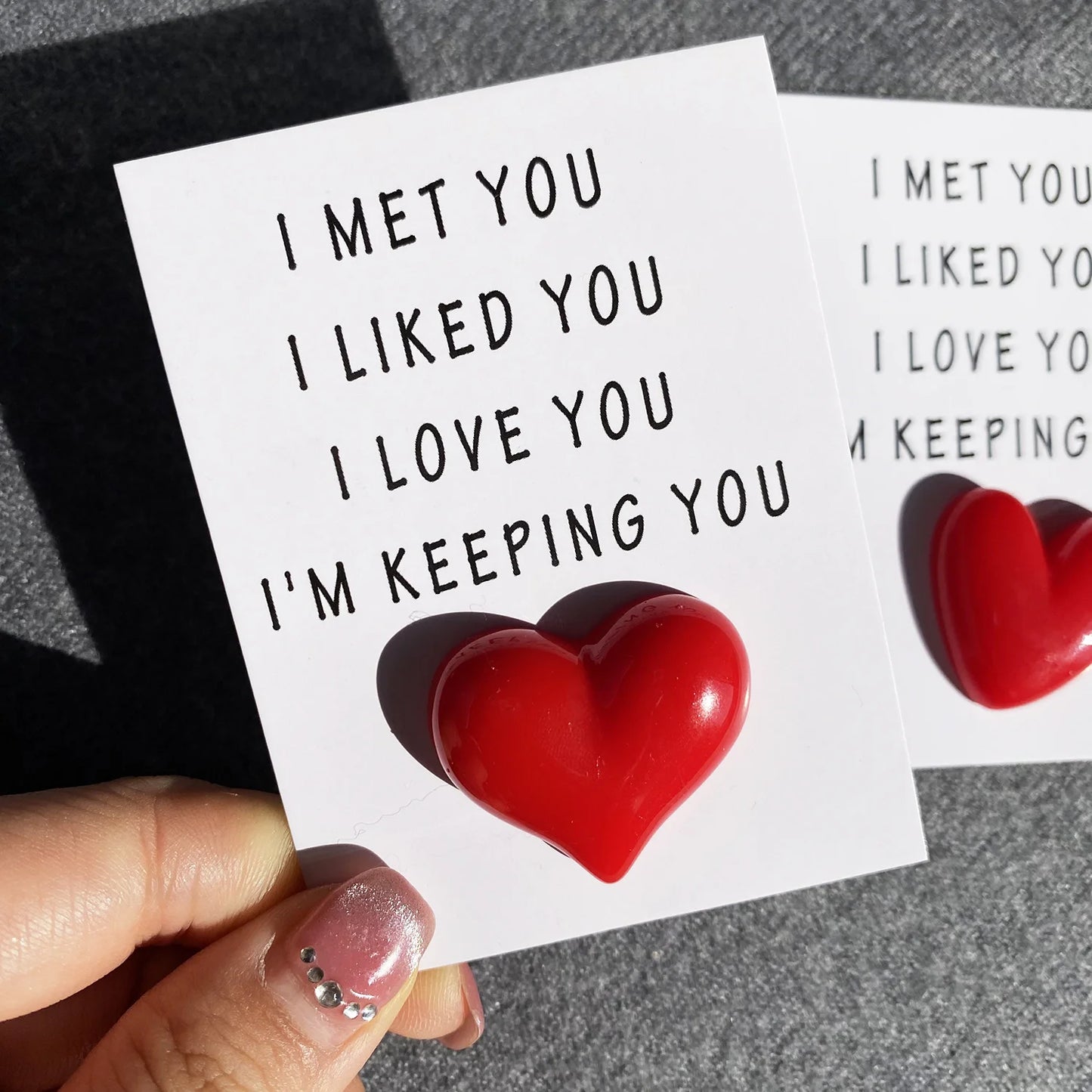 1pc, I Love You, I Am Keeping You Greeting Cards, Love Relationship Cards Gifts,  3D Anniversary Celebration,Pocket Hug Card