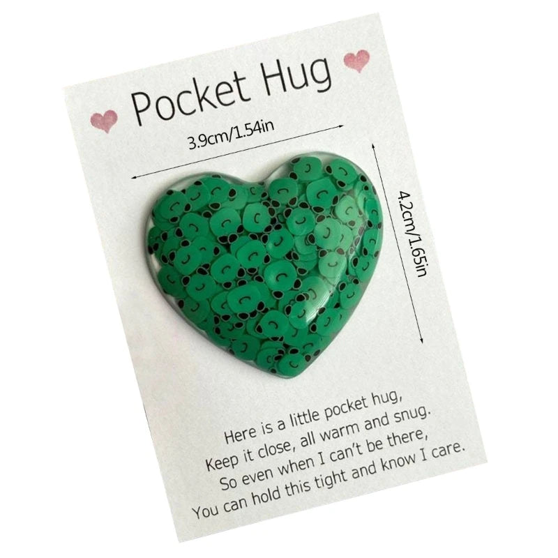 Pocket Hug Heart With Greeting Card Pocket Hug Cards Gifts Hug Miss You Birthday Wedding Valentines Dropship