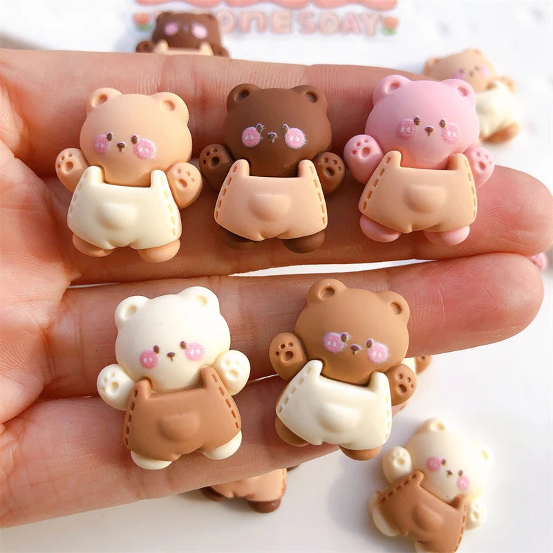 10Pcs Fashion Lovely Animal Bear Charms