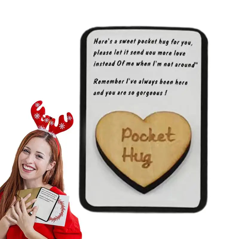 Pocket Hug Heart Pocket Hug With Greeting Cards Pocket Hug Decoration For Mother Father Friend Lover For Dining Room Bedroom