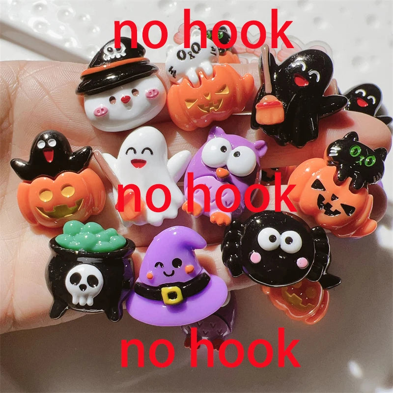 10Pcs Cartoon Halloween Charms Resin