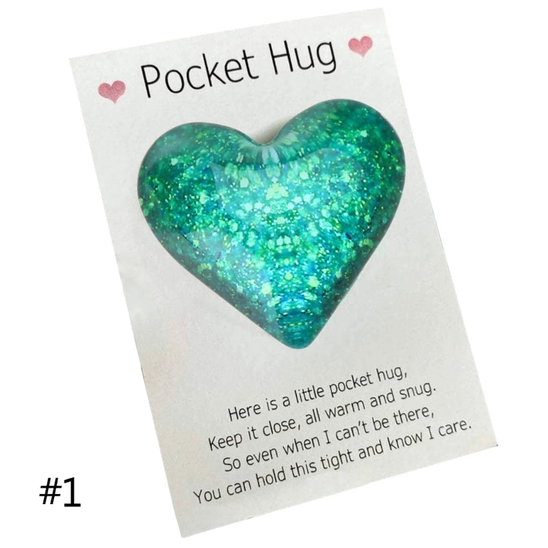 Pocket Hug Heart With Greeting Card Pocket Hug Cards Gifts Hug Miss You Birthday Wedding Valentines Dropship