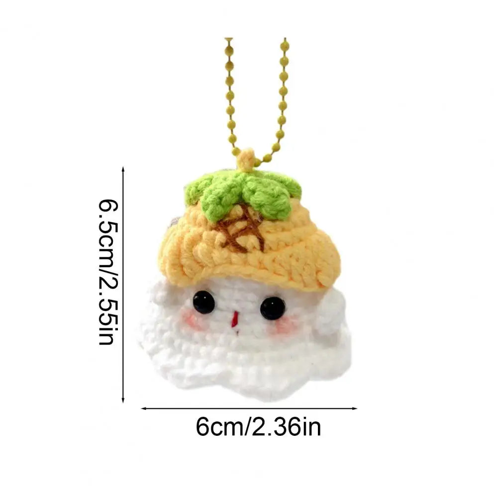 Kawaii Knitten Wool Ghost Doll Halloween Home Decoration Creative Crochet Dolls Pendant Keychain Halloween Party Gift Room Decor