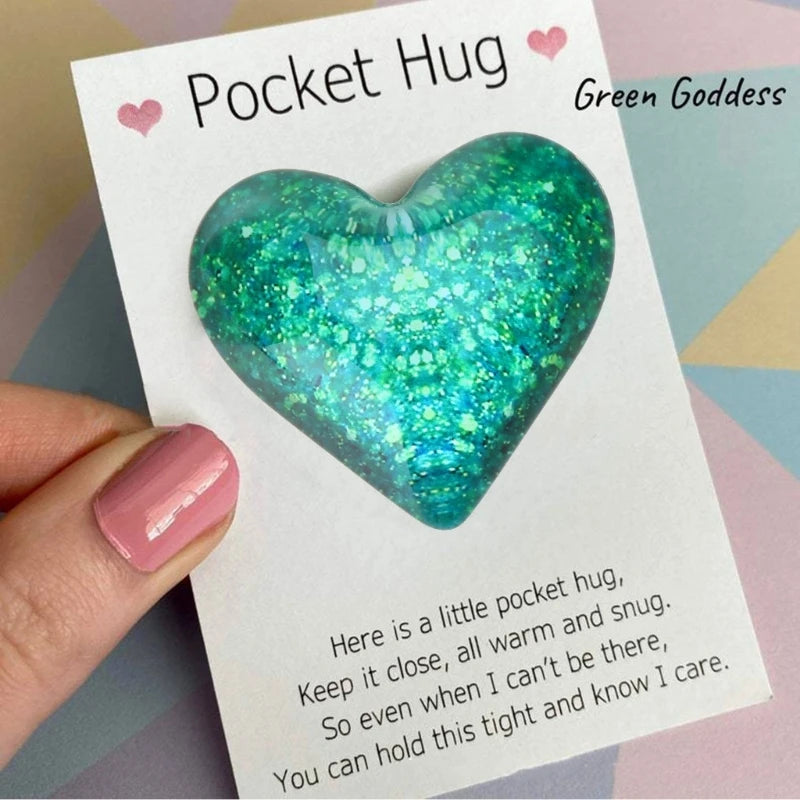 Pocket Hug Heart With Greeting Card Pocket Hug Cards Gifts Hug Miss You Birthday Wedding Valentines Dropship