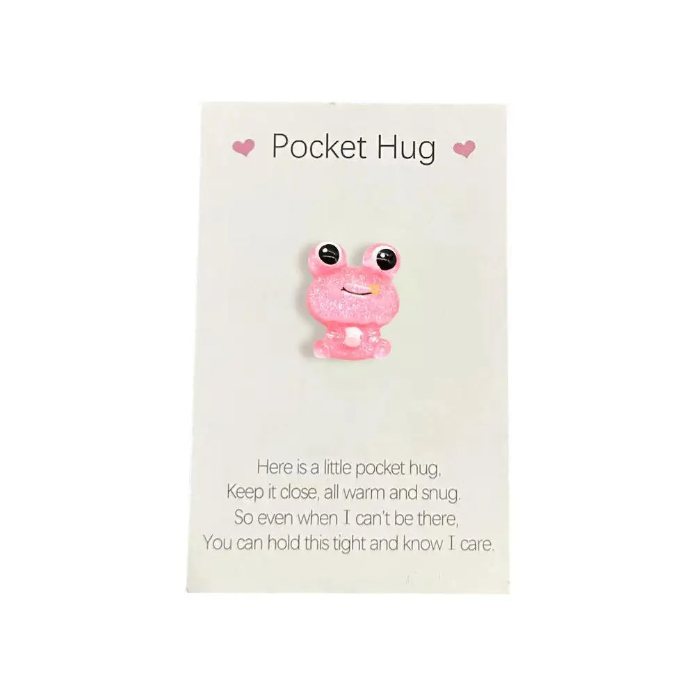 Cute Little Heart Pocket Hug, Decorated Pocket Hug With Encouragement Card, Special Birthday, Wedding, Party, Valentine's