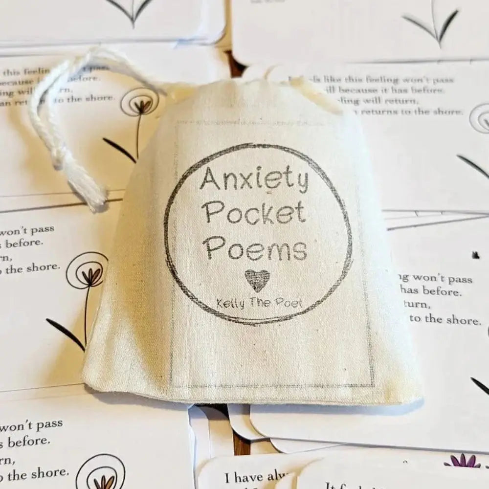 Anxiety Relief Pocket Poems Anxiety Relief Pocket Healing Card Portable Collection of Soothing Words Anxiety Affirmat