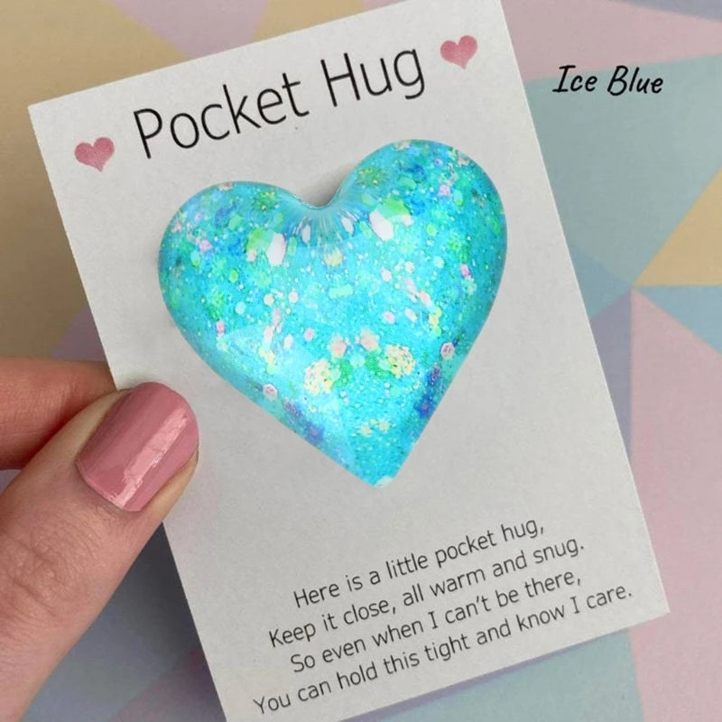 Pocket Hug Heart With Greeting Card Pocket Hug Cards Gifts Hug Miss You Birthday Wedding Valentines Dropship