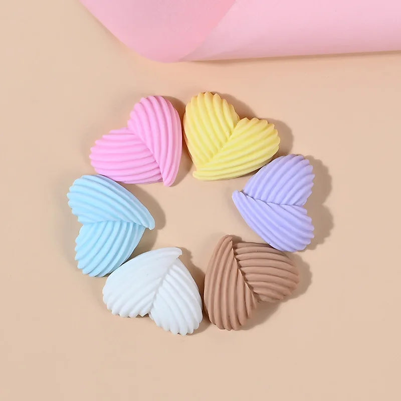 10pcs Kawaii Small Rainbow Heart Resin Charms Pendant Jewelry Making DIY Earrings Keychain Bracelet Patch Fashion Jewelry C820