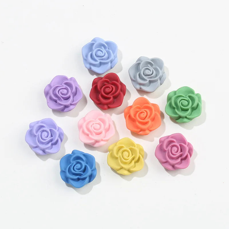 10Pcs Glitter Powder Hearts Flatback Resin Cabochons