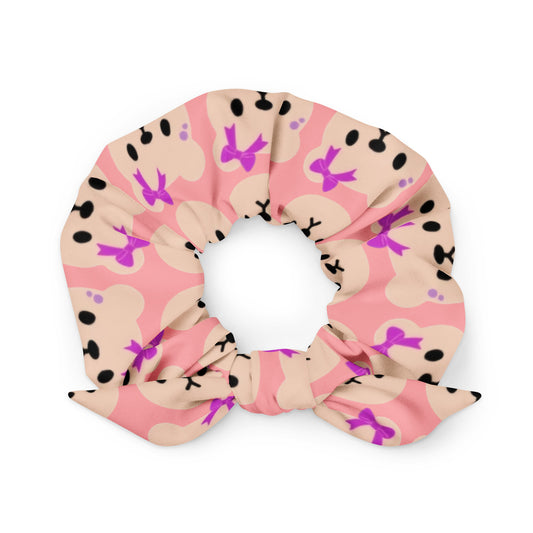 BEAR LOGO PINK Recycled Scrunchie