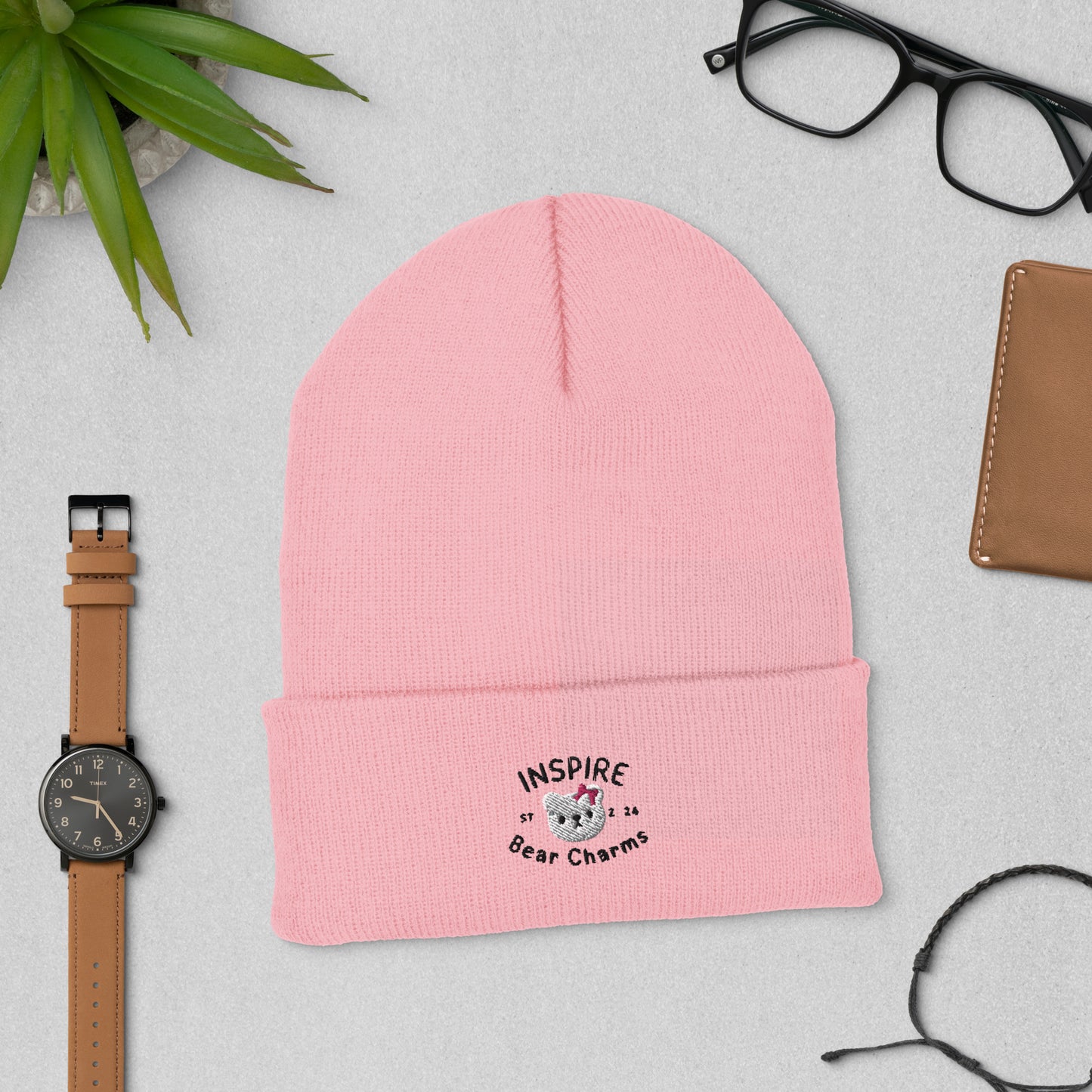 PINK Cuffed Beanie